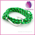 New fashion nylon nautical rope women men hook charm bracelet